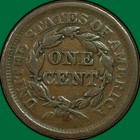1851 Braided Hair Large Cent Extremely Fine Xf Coin  48796