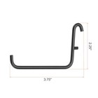  4pcs L Style Pegboard Hooks 3 75  L Shape Pegboard Storage Hook Organize 