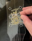Slash Top Hat Skull  Lp  Electric Guitar  Headstock Uv Dtf Decal   Sticker Logo