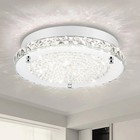 Crystal Ceiling Light 13 Inch Flush Mount Ceiling Light Fixture 4000k Dimmabl   