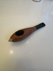 Vintage Mcm Italian Made Jet Pipe  Briar Estate Tobacco Pipe