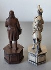 Historical Chess Figures  Ben Franklin  Paul Revere  Extremely Rare 