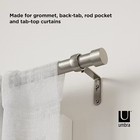 Umbra Cappa 1  Adjustable Curtain Rod 36 To 72 In Nickel