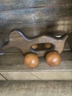 Vintage Wooden Duck Toy With Wheels Pull Toy Or Back Massager Wood 10   