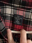 Faded Glory Mens Long Sleeve Classic Red Blk Plaid Button Up Flannel Shirt Sz Lg