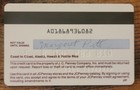 Vintage Expired Jc Penney Credit Charge Card
