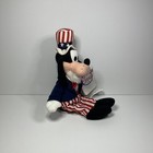 Vintage Nwt Usa 9  Disney Store Uncle Sam Goofy Bean Bag Beanie Plush Doll 