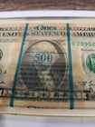 Vintage 1969d Pop Art 500 Ones In Lucite Dollar Bills Paperweight
