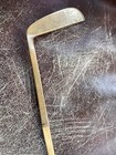 Antique Hickory Wood Shaft Craftsman Brass Square Hosel shaft 34    Putter Golf Cl