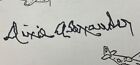 Wwii Ace Pilot Richard Alexander Pow 60th Fs  33rd Fg 12th Air Force Signed Card