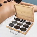 16  Hot Stones For Massage Portable Massage Stone Warmer Set Basalt Hot Stone