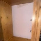 Light Brown Wood Freestanding Wardrobe  Double Doors  2 Drawers  Cottage Style