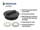 Pentair Hypro 3522120 Arag 8  Male-threaded Solid Tank Lid  Heavy-duty Replac   