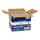 1000pcs  10 Box Of 100 Ea  Clear Valugards Vinyl Gloves Powder   Latex Free - Xl