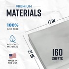 Newsprint Packing Paper Sheets For Moving - 5lb Pack - 160 Sheets - 27 X 17