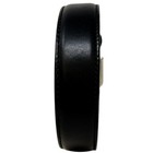 L l  Bean Mens Black Leather Chino Belt Silver Buckle  Size 42 280923 Usa