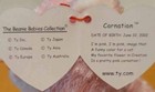        2002 Carnation Pink Cat Ty Beanie Babies 11th Gen Hang   12th Gen Tush Tags