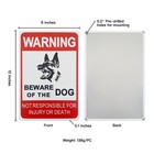 Beware Of Dog Sign  2pack 12 8 Inches Rust Free Aluminum  Reflective  Waterpr   