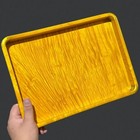 Golden Phoebe Full Water Ripple Tray 30x22x3cm Solid Wood Tea candy Hot