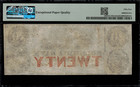 1850 s  20 Obsolete - Washington  Dc - Columbia Bank - Graded Pmg 55 Epq