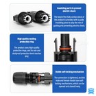 10 20 50 100 200 Pairs Solar Cable Connectors Male Female Diy For Solar Panel Us