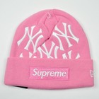 Supreme New York Yankees New Era Box Logo Beanie Pink  Fw21 Authentic Brand New