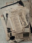 100  Piece Ephemera Mystery Packs  Vintage antique Newspaper Clippings Articles