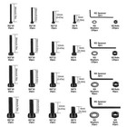 1274 Pcs M2 M3 M4 M5 Metric Screw Set  Hex Socket M2 m3 m4 m5-1274  Black 