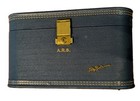 Vintage Lady Baltimore Train Case Blue Vanity Makeup Mirror Mid Century No Key