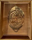 Rare Antique Horse Brass Medallion Signed dated 1886