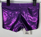 Danskin Gymnastics Girls Small  4-6  Purple Gymnastic Basics Short Nwt