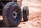 32x10-15 Terrabite Tire And Wheel Kit On 4 156 Tusk Teton Beadlock Wheels 