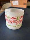 Vintage Crowleys Lunch With Santa Christmas Mug Federal Glass