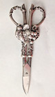 Heavy Cast Whiting Sterling Silver   German Steel Grape Scissors