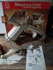 Vintage Eberle  10 Made In Brazil Heavy Duty Meat Grinder W  Booklet Rare