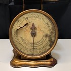 Antique Triner Liberty No 1 Postal Scale 4 Lbs Gold Painted Sheet Metal Chicago