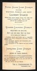 Royal Gloss Lump Starch   Cincinnati Victorian Trade Card Sailor Anchor Girl