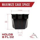 100-pack - Black Cage Cups For Feed   Water For Poultry  Duck  Bird  Hamster