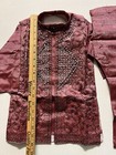 Boys Sz2 India Pakistan 1-2 Yr Kurta Pajama Sherwani Dupatta Bollywood 4pc