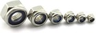 150pc 304 Stainless Steel Nylon Insert Hex Lock Nut Assortment Kit Self Locking