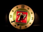 Vintage 7up Soda Pam Advertising Light Up Clock