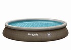 Funsicle 15  X 33  Quickset Inflatable Ring Top Outdoor Above Ground Pool W pump