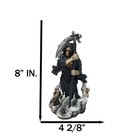 Black Death Plaque Grim Reaper Holding Scythe With Dead Soul Spirits Figurine
