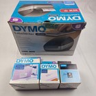 Dymo Labelwriter Wireless Thermal Printer Black Power Usb Cable 5 Rolls - Tested