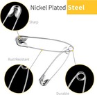 Safety Pins - 150 Pcs Assorted Sizes Silver Pins Bulk - Small   Large Heavy Duty