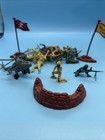 Lot Of  Vintage Marx Timmee Army Men Us Wwii Toy Soldiers Plastic 4  To 6  E9