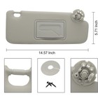 1 Pair Gray Driver Passenger Side Sun Visor W  Mirro For Chevy Cruze 2017 2018