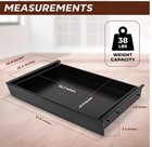 Size Large 23 6 Inch Color Black Under Desk Drawer Slide Out