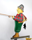 Fly Fisherman Nautical 22  Sky Hook Fishing Fish Balance Toy Teeter Totter