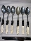 Vintage Art Deco Royal Elegance Perma Brite Silverware Set Of 19 Lucite Handle